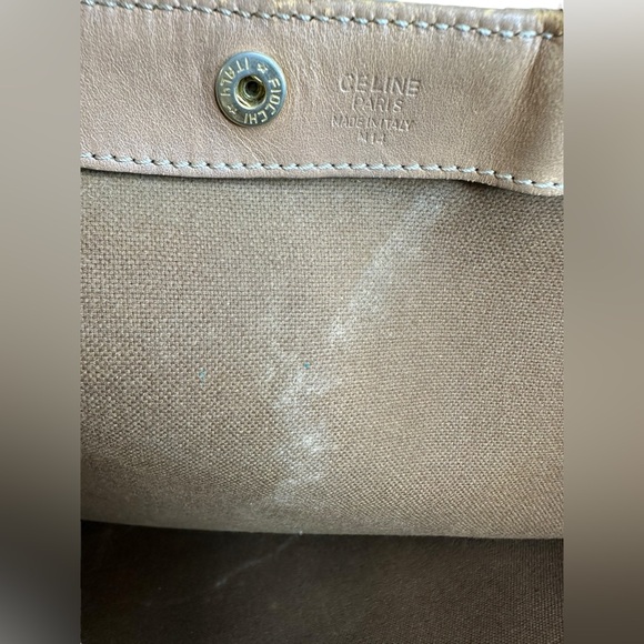 CELINE Vintage Macadam PVC Shoulder Tote Bag Auth/M14 Brown Monogram Two Handles - Picture 4 of 14